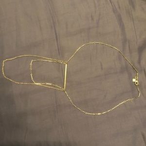 Gold layer necklace